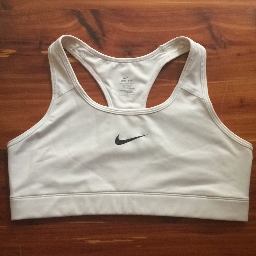 White nike sports bra, Lg